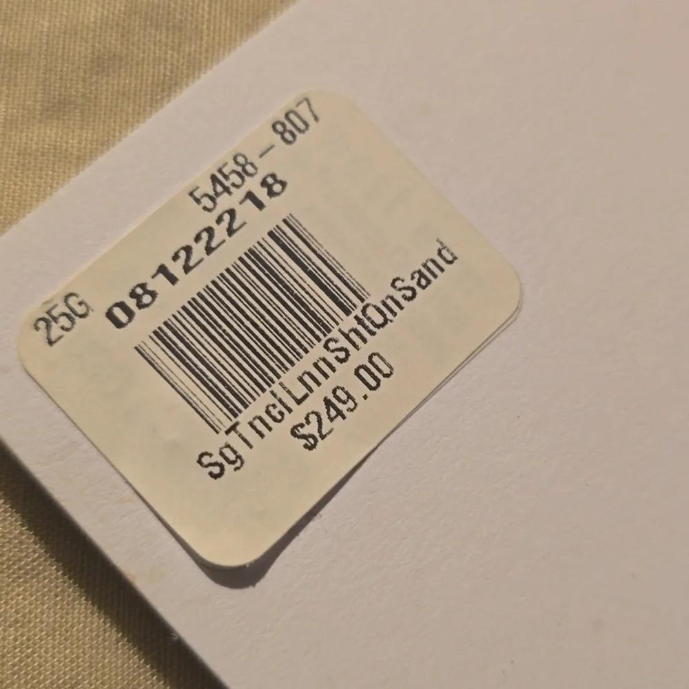 West Elm Signature Tencel Linen Sheet Set, Queen, Sand, Retail $249.00 USD